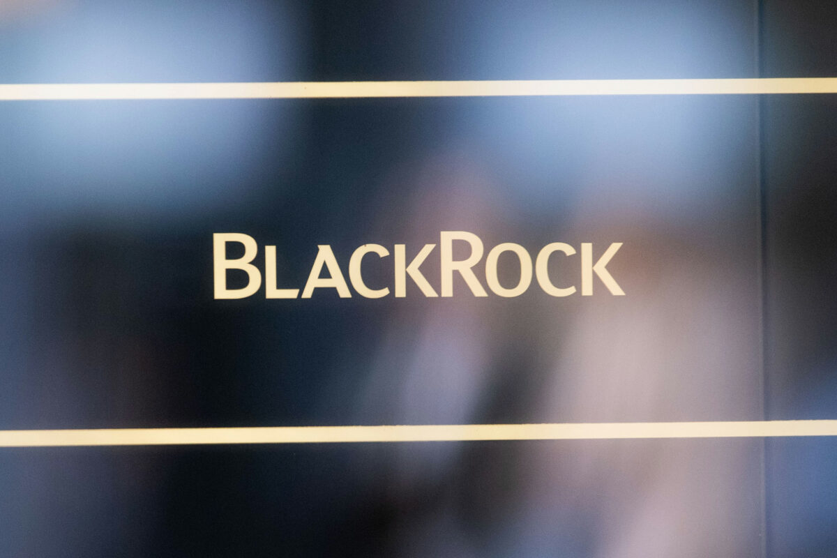 Archivo - Logo de BlackRock.