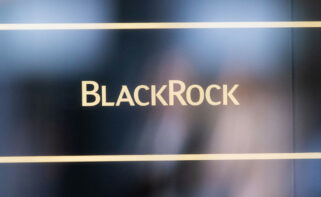 Archivo - Logo de BlackRock.