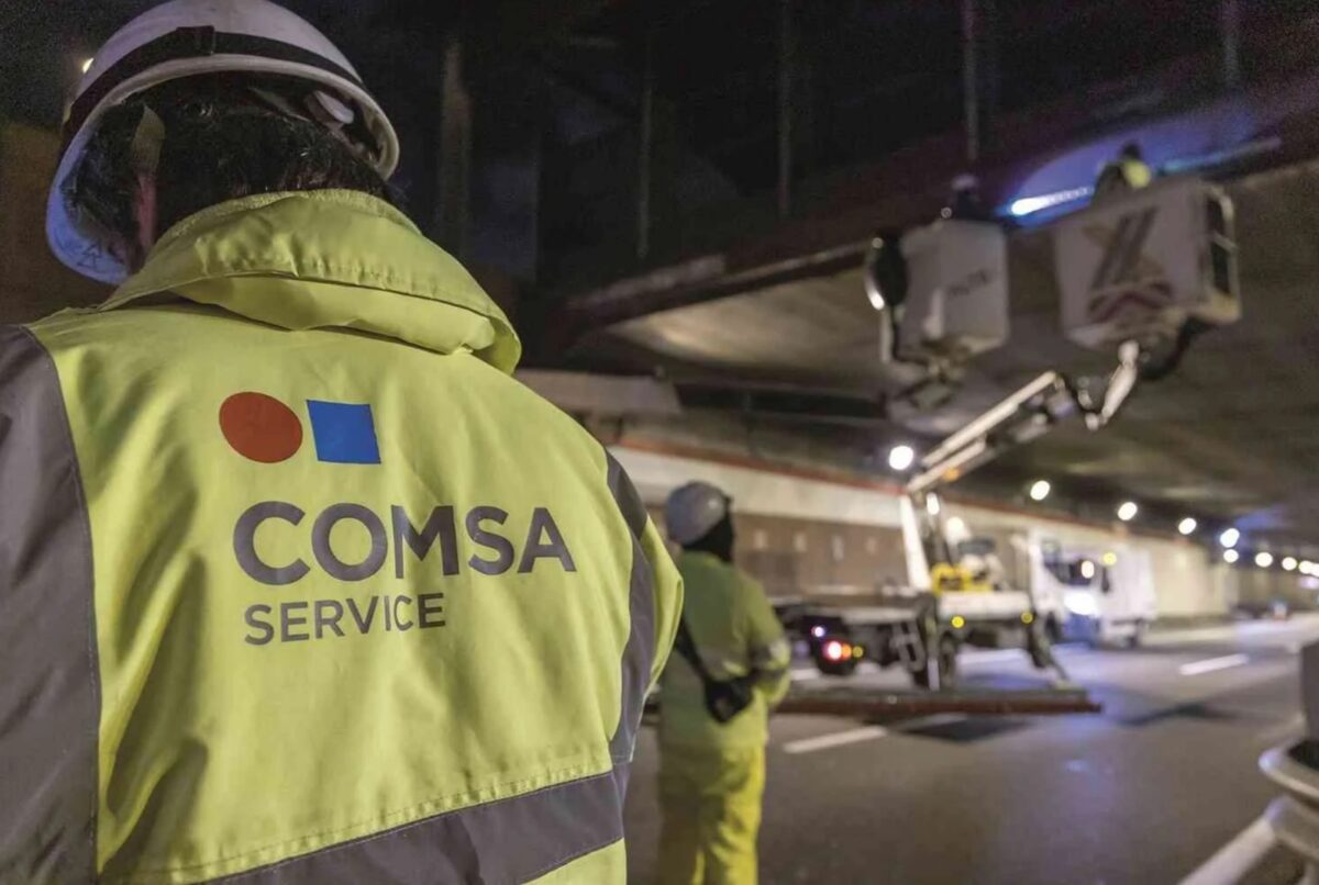 Un trabajador de Comsa. Foto: Comsa.