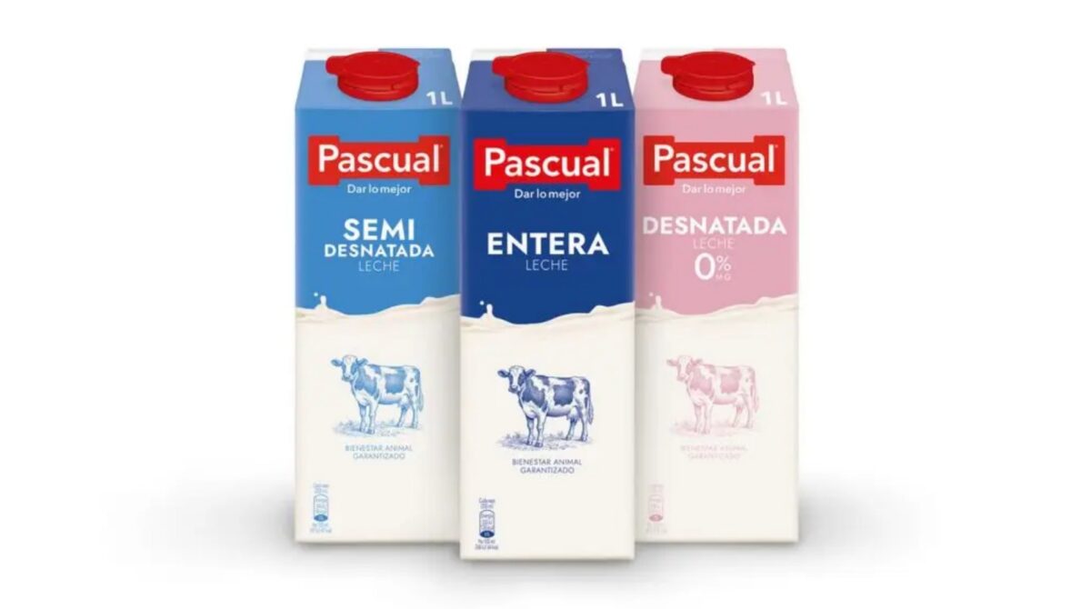 Varios bricks de leche pascual. Foto: Pascual.