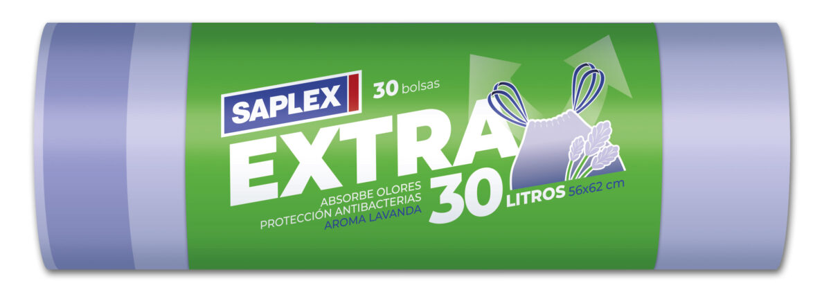 Una bolsa de basura de Saplex. Foto: Saplex.