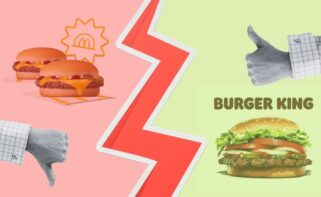 Burger King. Mc Donald's.
