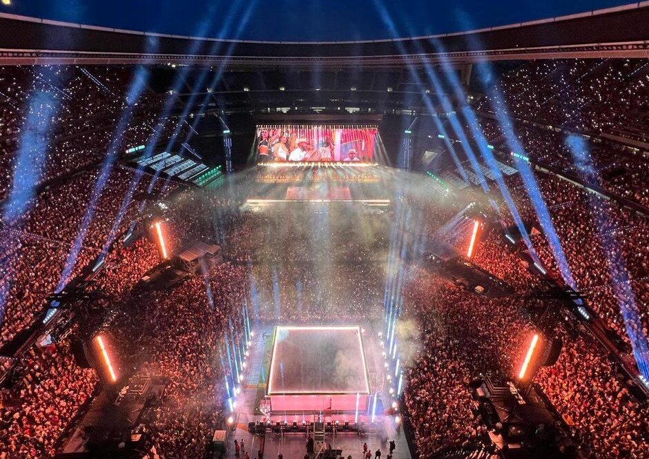 Uno de los conciertos de Bad Bunny en el Riyadh Air Metropolitano | Foto del Atlético de Madrid