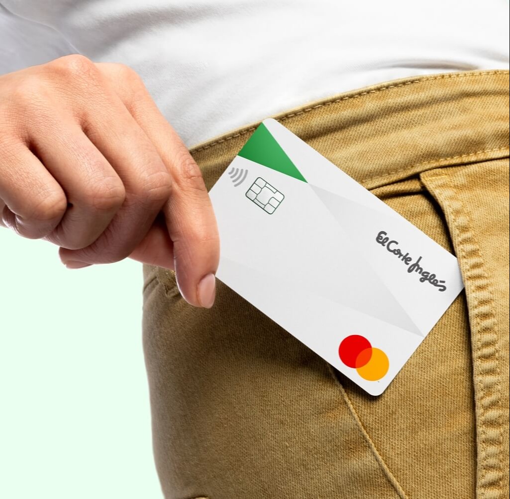Tarjeta de El Corte Inglés. Banco Santander.