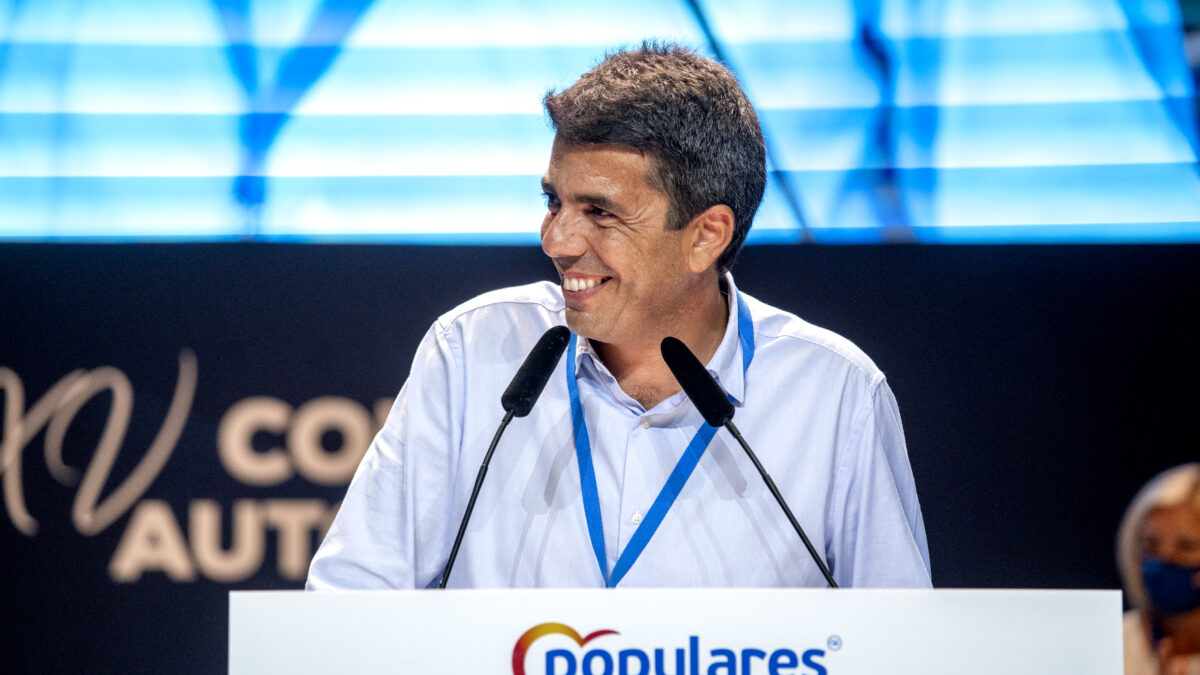 El presidente del PPCV, Carlos Mazón, en el congreso del partido Foto: PPCV.