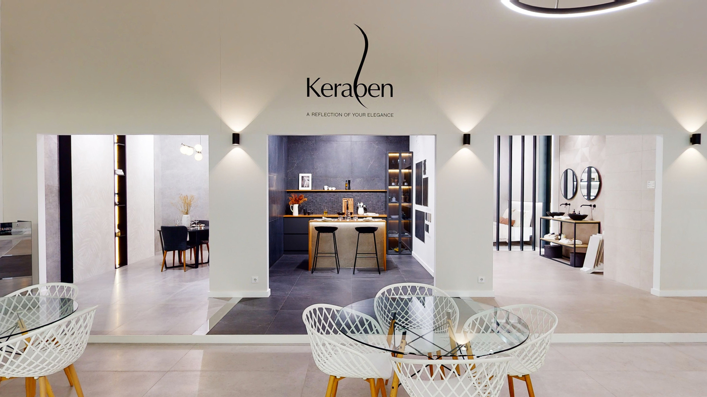 Exposición de Keraben, empresa del grupo Victoria