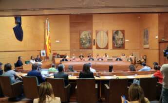 Sesión plenaria del Ayuntamiento de Valencia hoy.