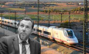 Línea de tren mantenida por Hitachi Rail