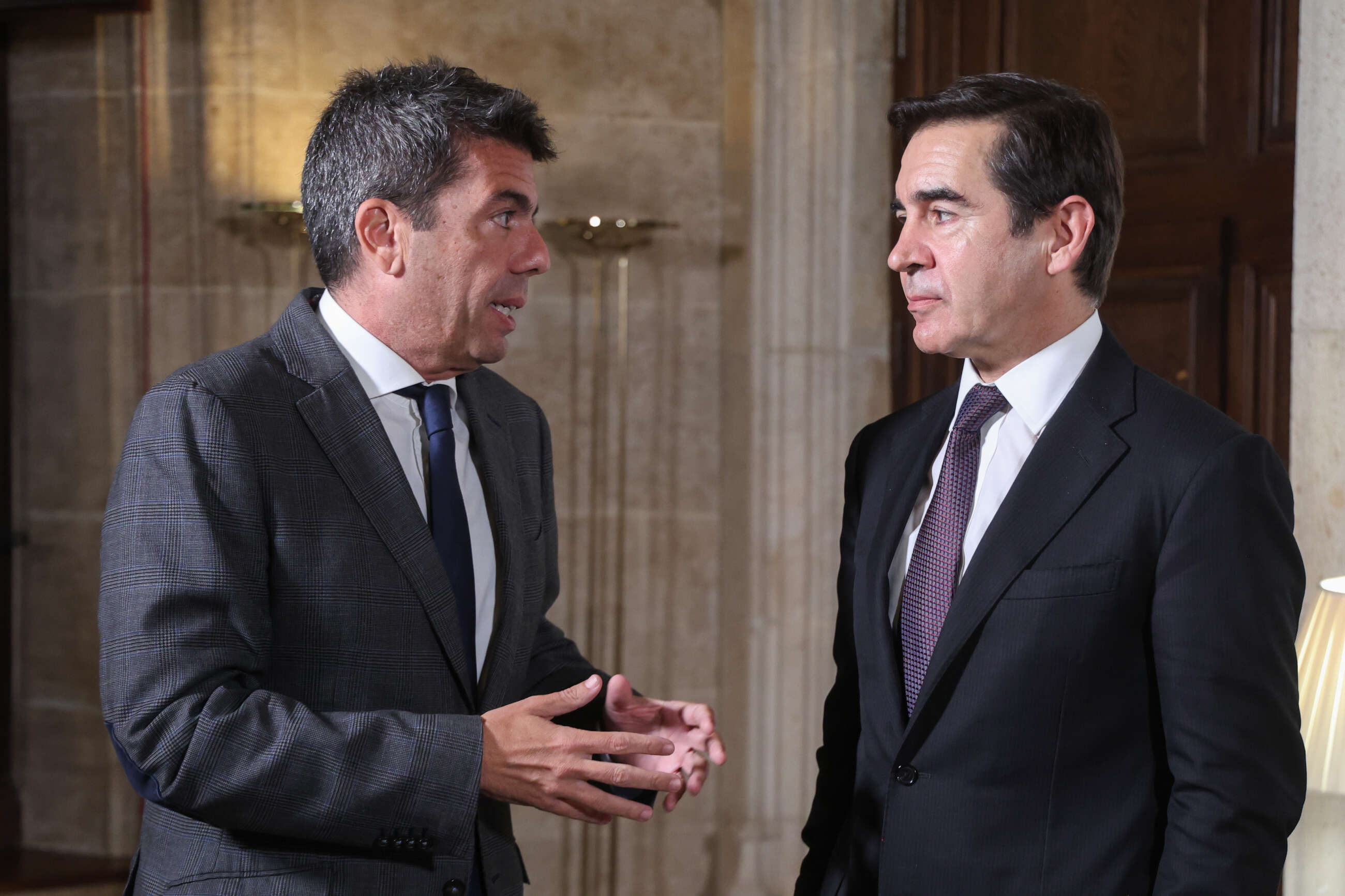 Mazón y el presidente del BBVA
