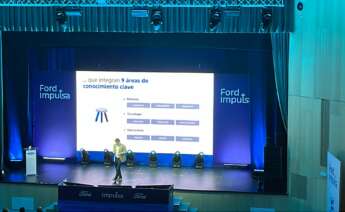 Eduardo Guillamón, director de Recursos Humanos de Ford Almussafes, durante el evento Ford Impulsa