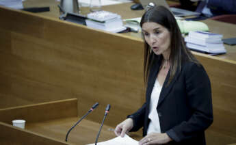 Ruth Merino, consellera de Hacienda, en Les Corts