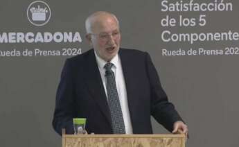 Juan Roig, presidente de Mercadona, en la rueda de prensa de los resultados de 2024