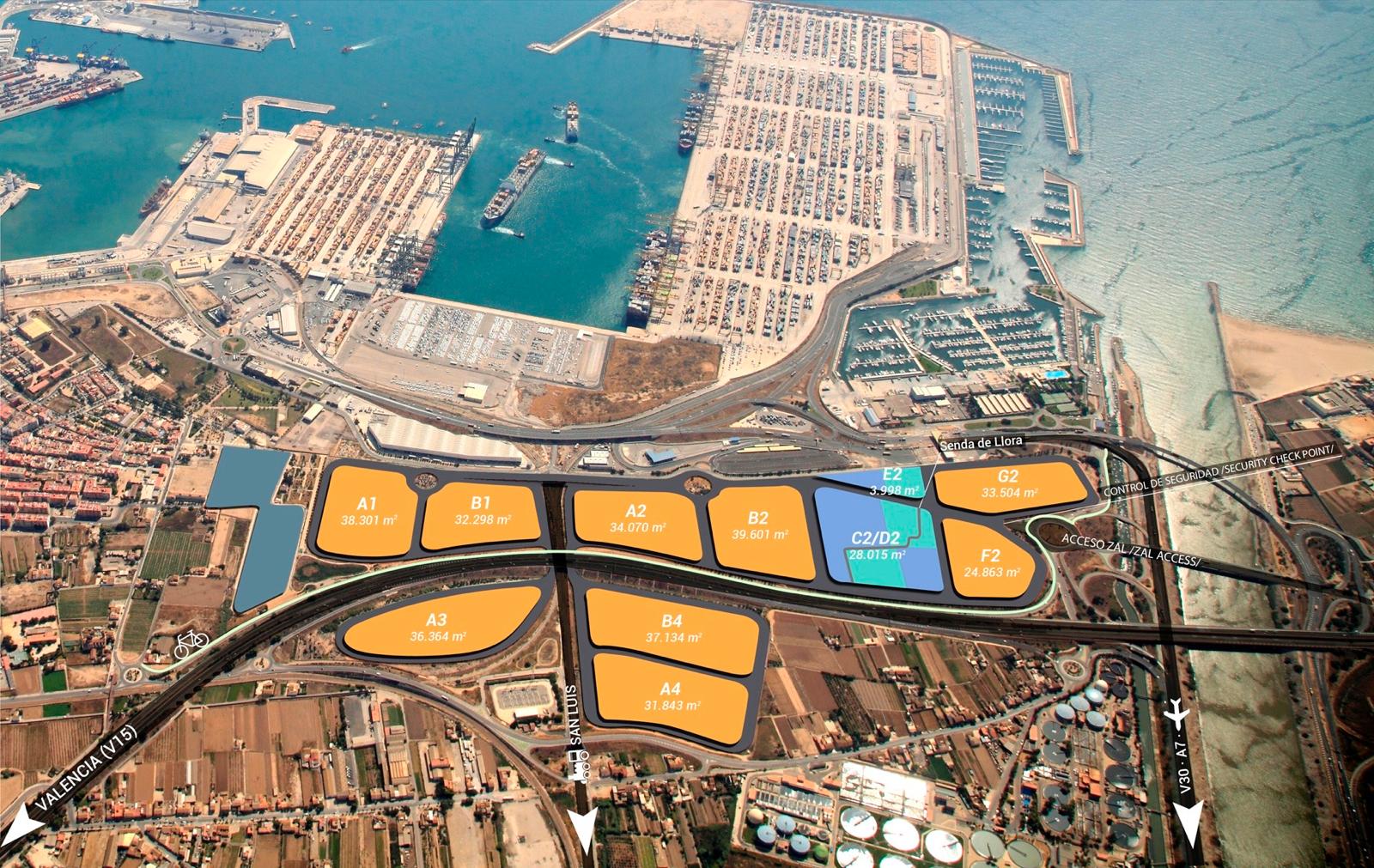 Parcelas de la ZAL del Puerto de Valencia