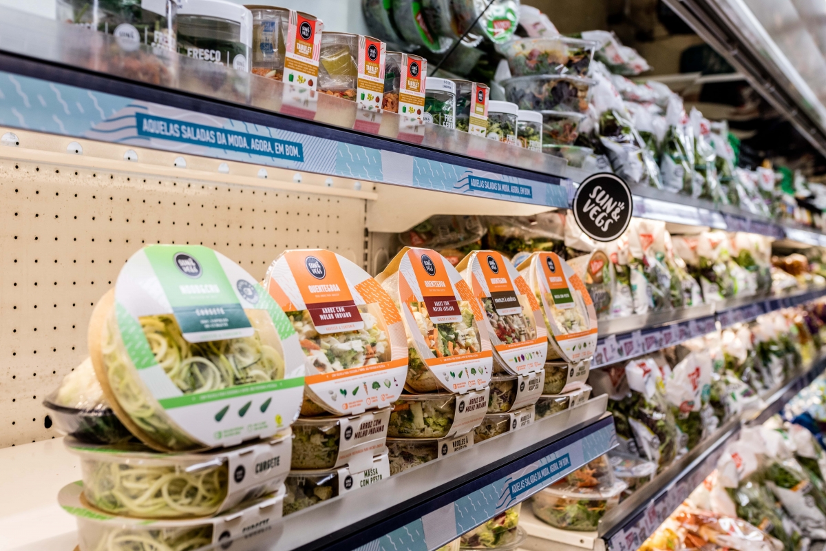 Estanteria con productos de Foodiverse