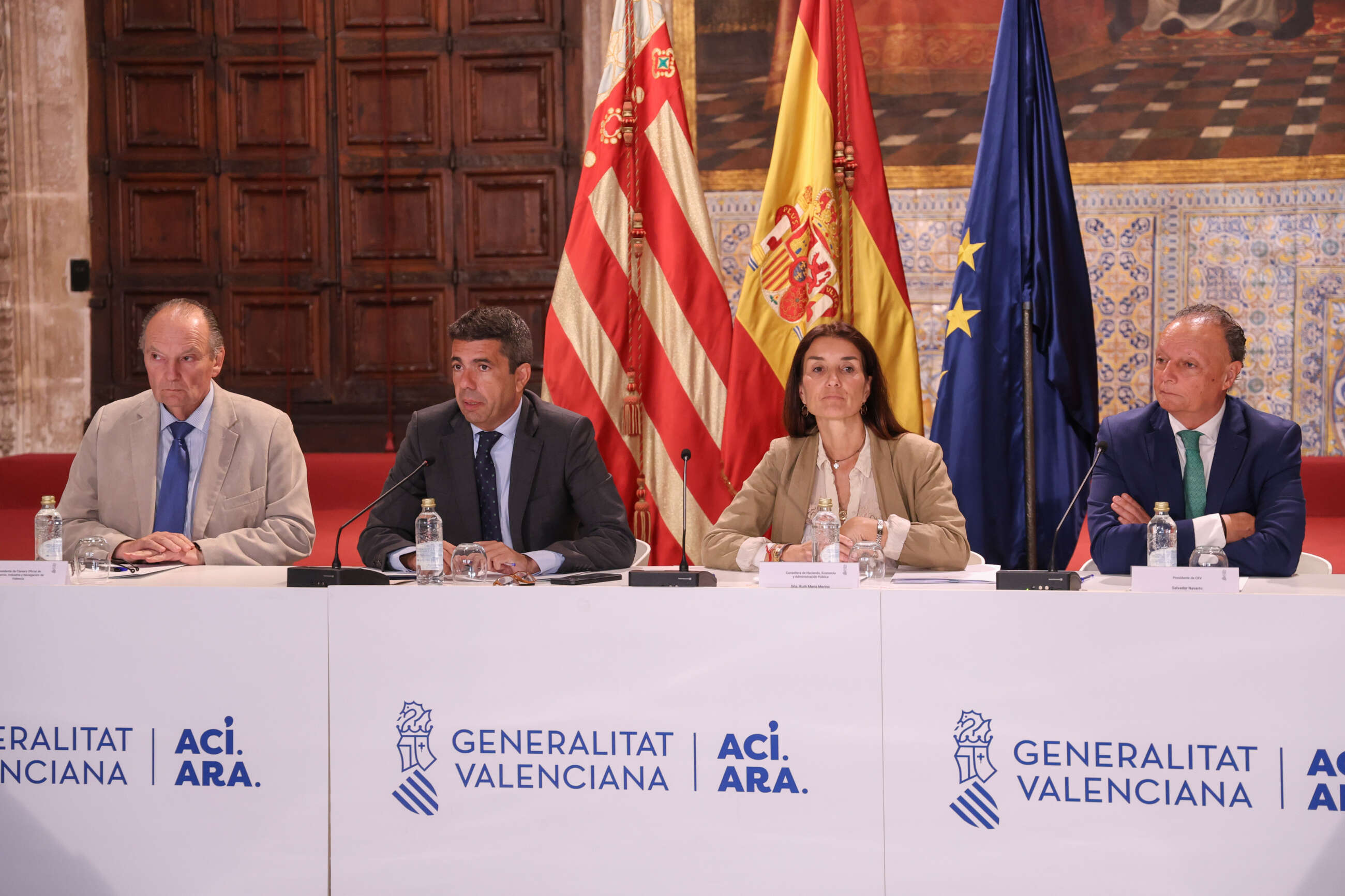 José Vicente Morata, Carlos Mazón, Ruth Merino y Salvador Navarro