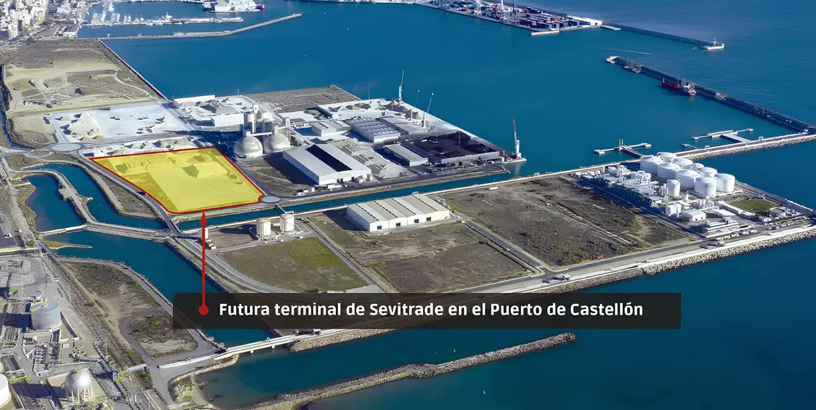 Terminal de Sevitrade en el Puerto de Castellón