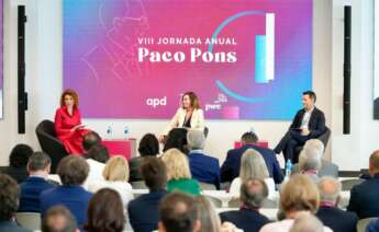 Toño Pons, presidente de Importaco, en una de las charlas de la Jornada Paco Pons