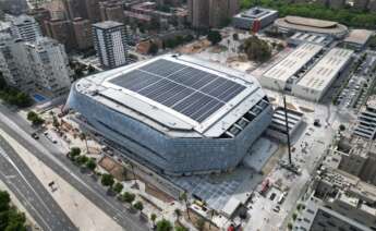 Imagen aérea del Roig Arena, el recinto promovido por Juan Roig