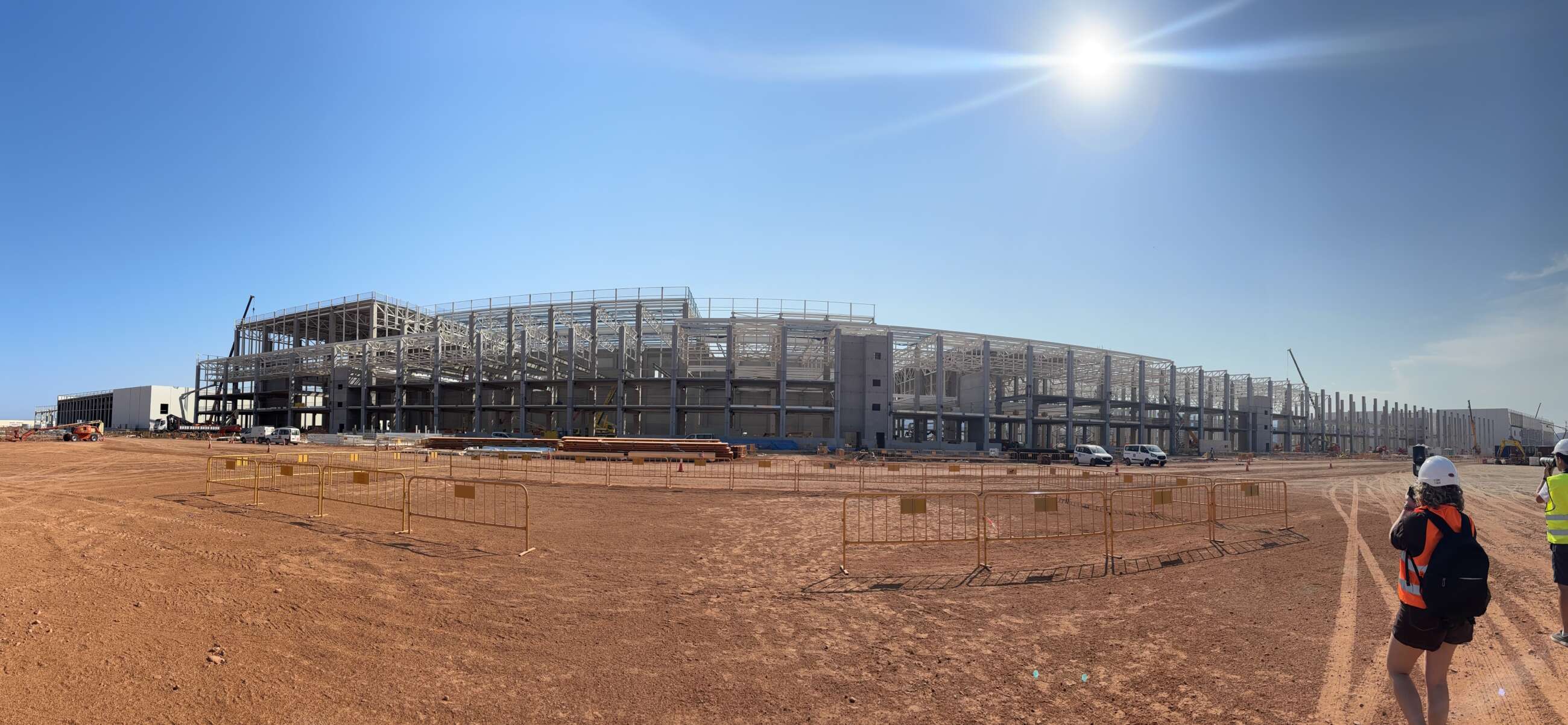 Obras en la gigafactoría valenciana de PowerCo, filial de Volkswagen.