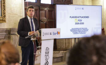 Carlos Mazón, en la presentación del plan de infraestructuras hasta 2030