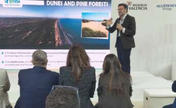 Pablo Ruz, alcalde de Elche, en la World Travel Market de Londres