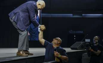 Juan Roig, durante la jornada interna de Alcem-se.