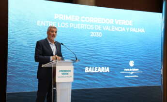 Adolfo Utor, presidente de Baleària, en la presentación del corredor verde entre Valencia y Palma