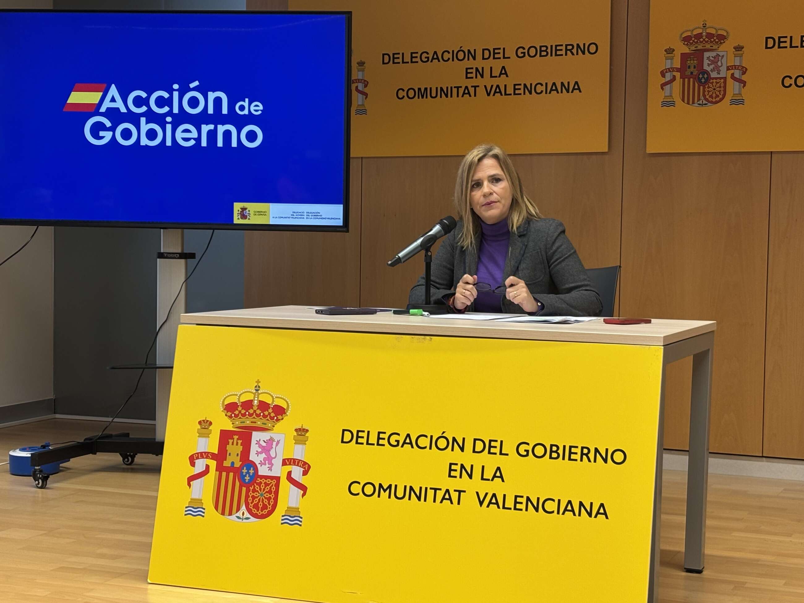 La delegada del Gobierno en la Comunidad Valenciana, Pilar Bernabé.