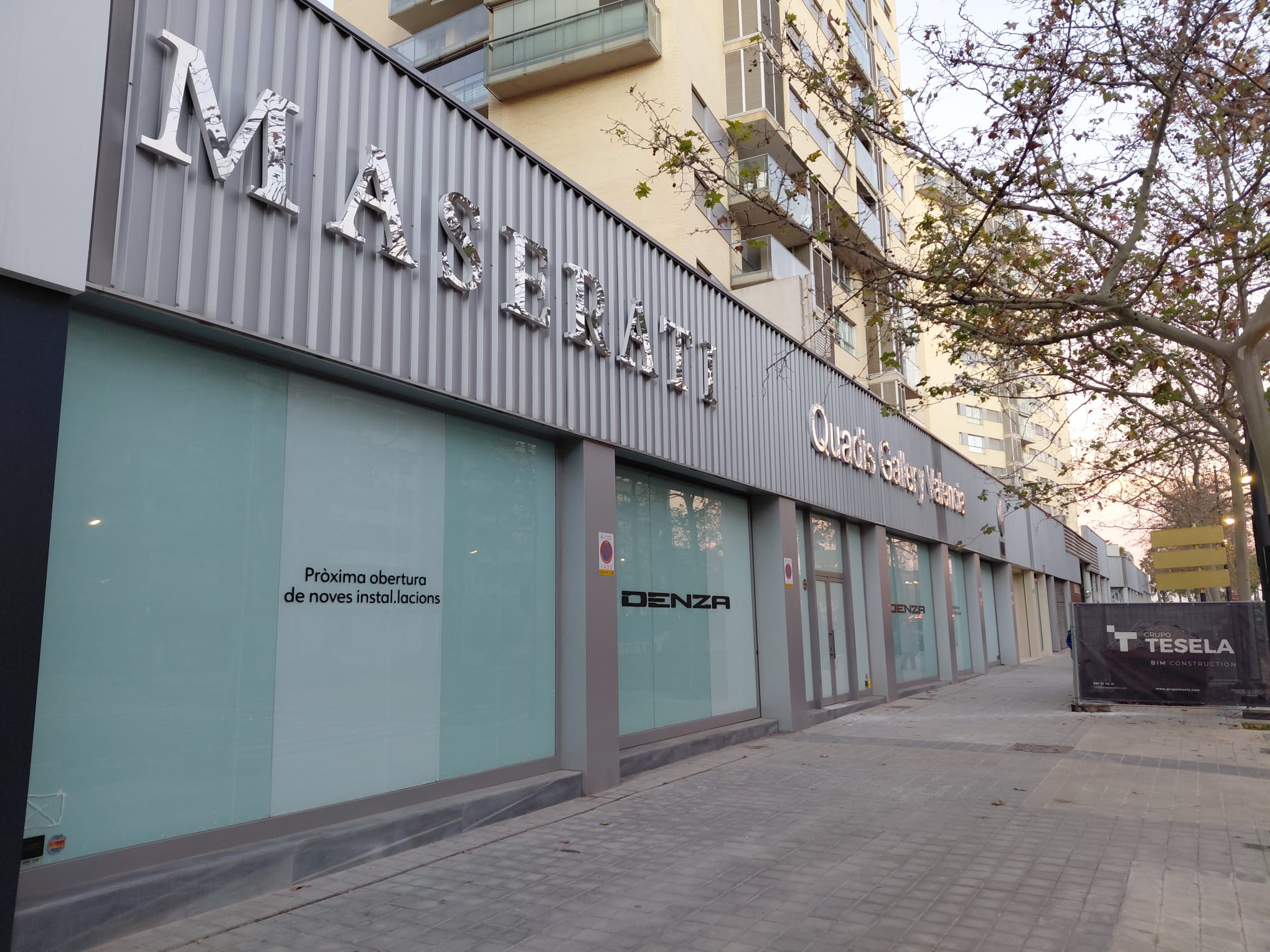 Local de Maserati que ocupará Denza