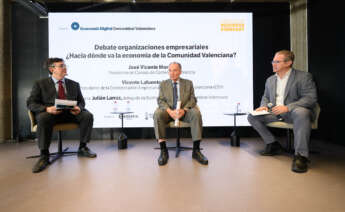 Lafuente (CEV), Morata (Cámara) y Larraz (ED). (Foto: Kike Taberner)