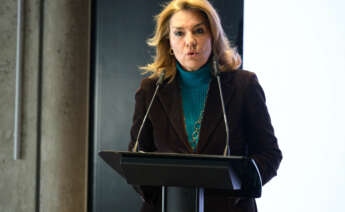 La vicepresidenta primera y consellera de Vivienda, Empleo, Juventud e Igualdad, Susana Camarero, clausura el Foro organizado por Economia Digital 'VALENCIA BUSINESS FORECAST'. (Foto: Kike Taberner)