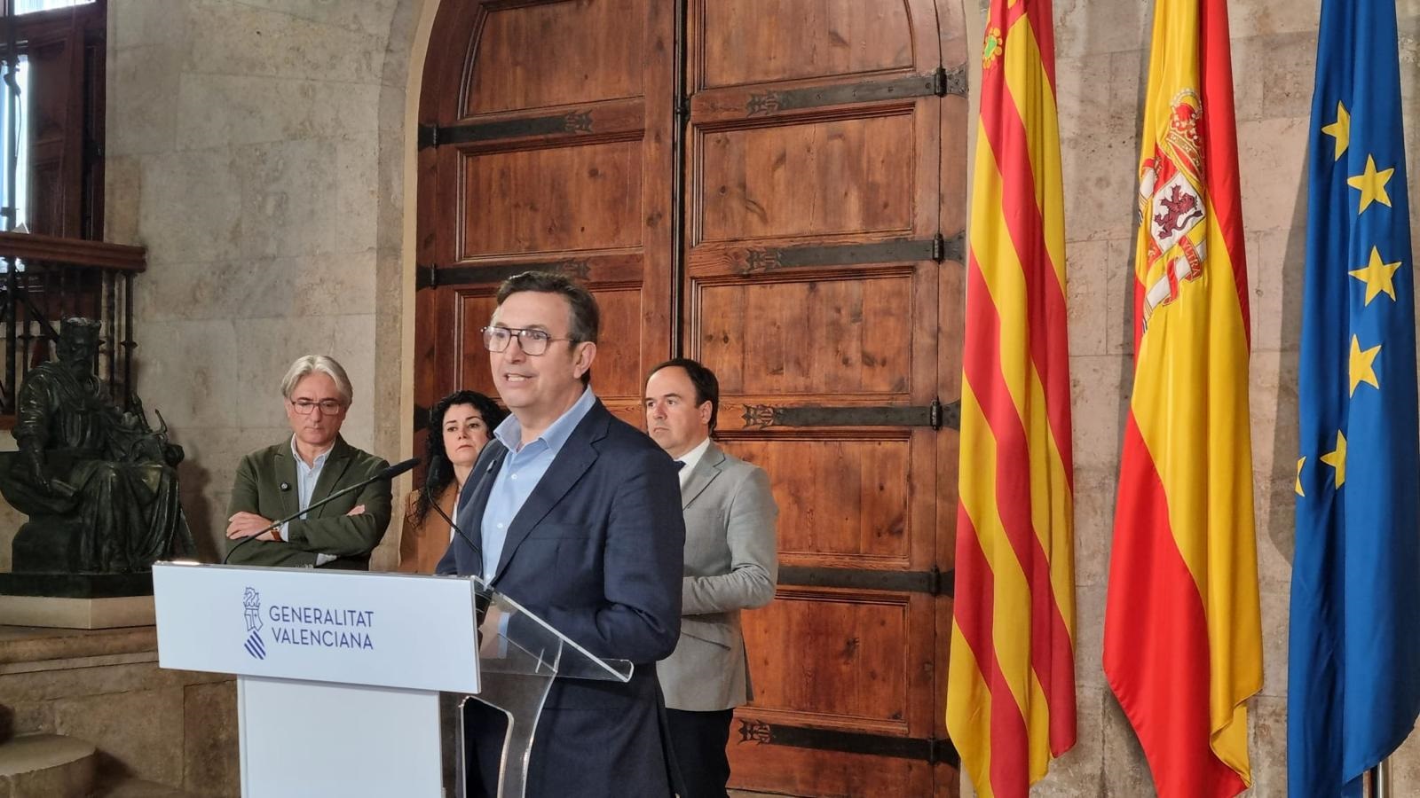 Vicente Lafuente en la reunión del Observatorio de la Industria y de los Sectores Económicos Valencianos