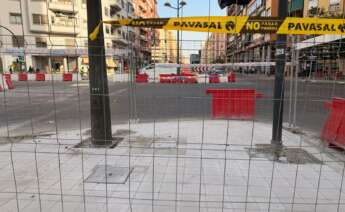 Obras de Pavasal en Pérez Galdós