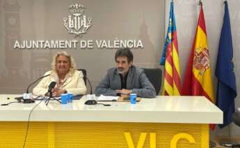 Rueda de prensa en el Ayuntamiento de Valencia