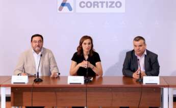 Raquel Cortizo, directora general de Aluminios Cortizo, en la presentación del plan estratégico del grupo en Padrón / Aluminos Cortizo