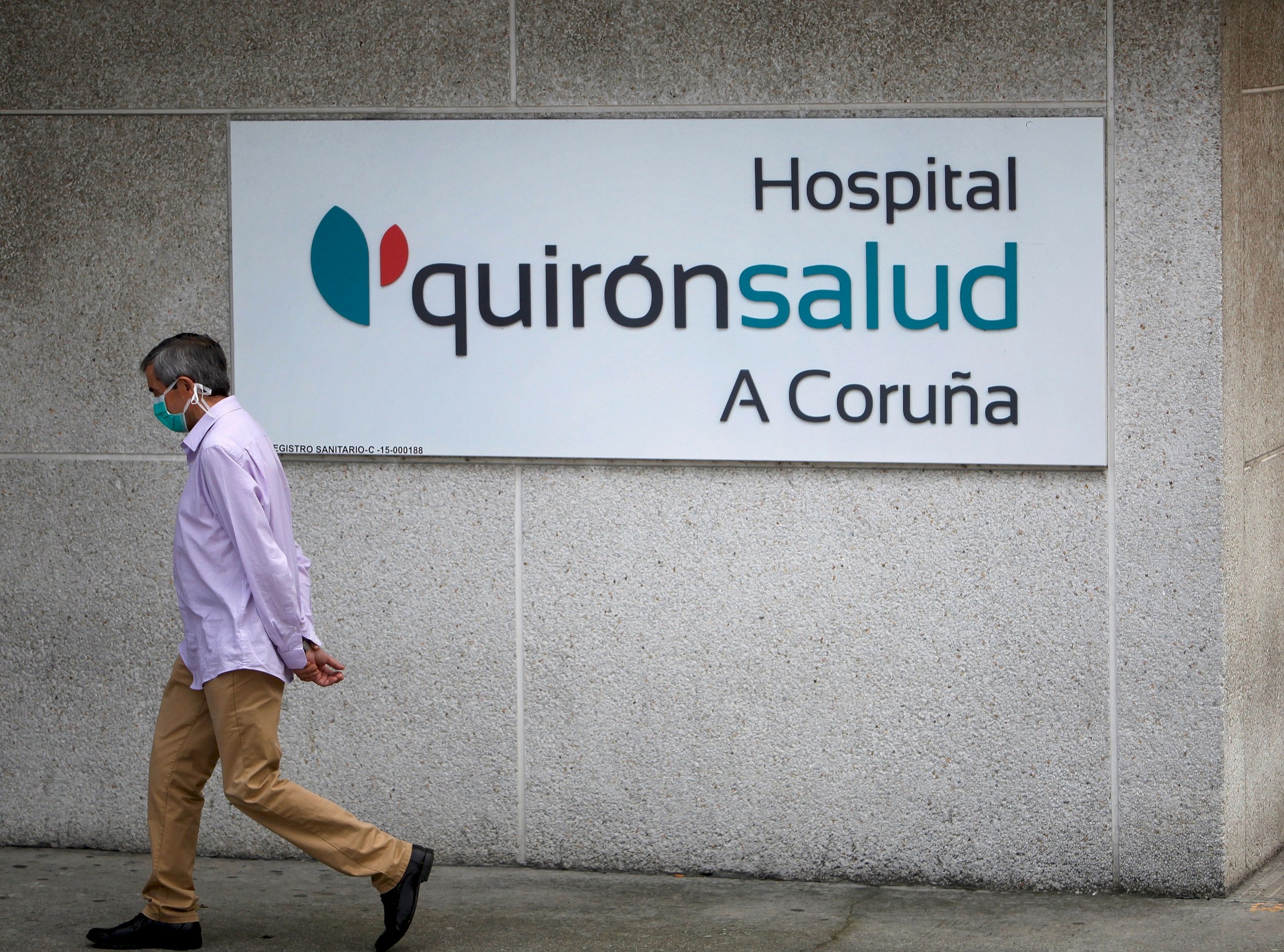 Imagen de archivo del Hospital Quirónsalud de A Coruña, en plena pandemia de coronavirus.