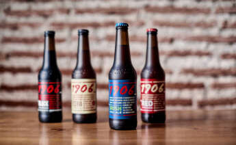 Cervezas 1906 de Estrella Galicia, entre las que se encuentra "La Pelirroja"