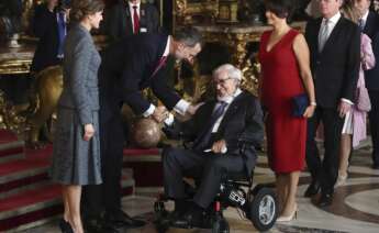 El exbanquero Francisco Luzón, en una recepción en el Palacio Real. EFE