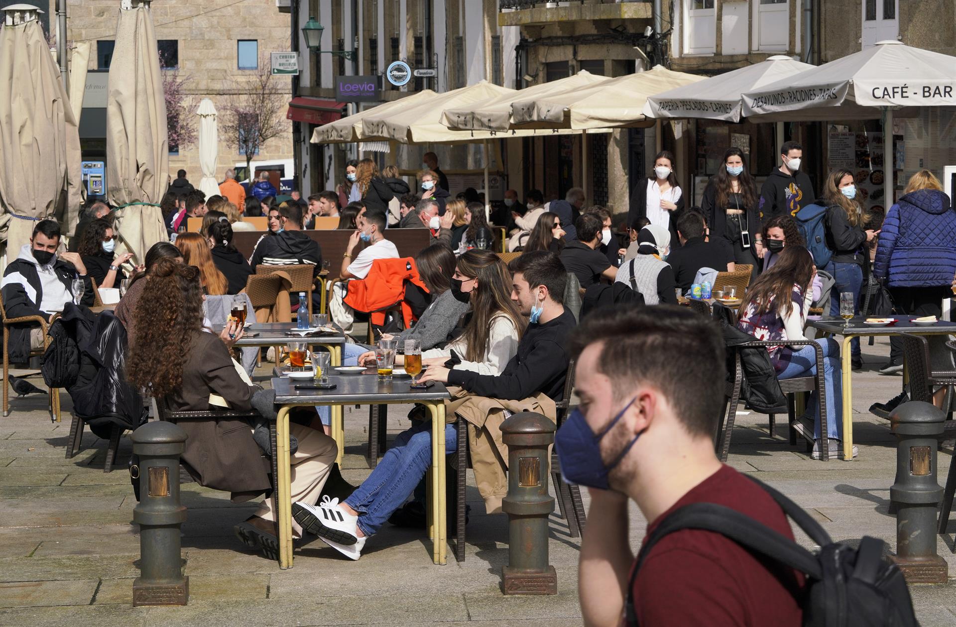 Galicia encara la Semana Santa con buenos indicadores, pero con la necesidad de mantener a la baja la tasa de contagios. Foto: Europa Press