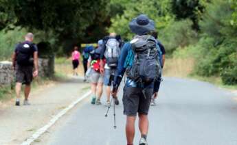 Peregrinos camino de Santiago / Xunta