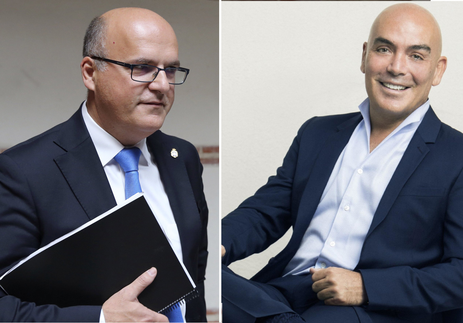 Manuel Baltar, presidente de la Deputación de Ourense, y Kike Sarasola