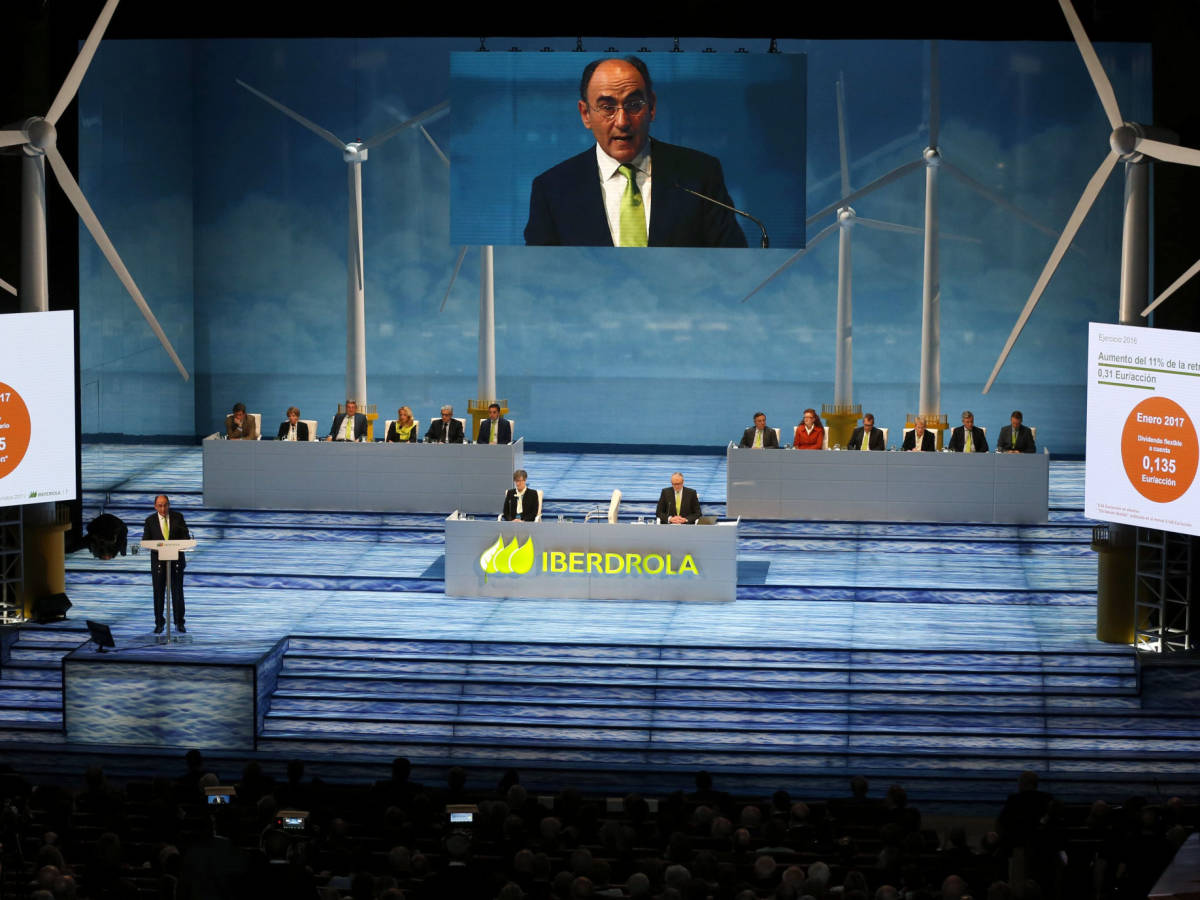 Ignacio Sánchez Galán durante la junta de accionistas de Iberdrola / EFE