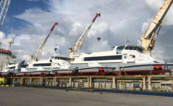 Rodman entrega 14 lanchas y tres catamaranes a Angola