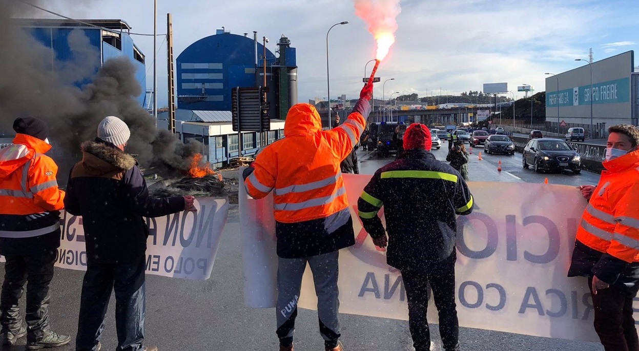 Trabajadores de Alu Ibérica en A Coruña exigen la intervención de la planta ante una situación "muy crítica". Foto: Europa Press