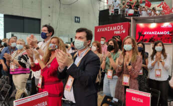 Gonzalo Caballero durante el congreso del PSOE en Valencia / PSdeG