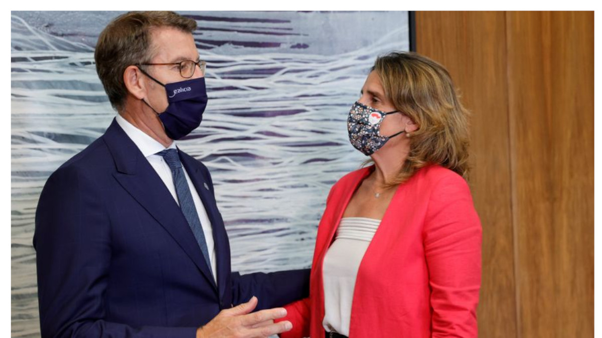 Alberto Núñez Feijóo se reune con Teresa Ribera, ministra de Transición Ecológica / EFE