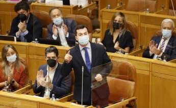 Gonzalo Caballero, secretario xeral del PSdeG, en el Parlamento de Galicia. Foto: EFE