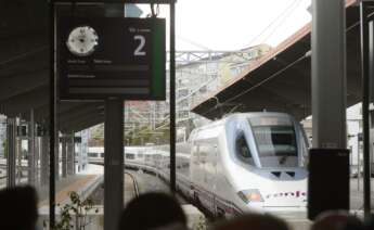 Inauguración de la línea de AVE Madrid-Galicia, en la Estación de A Gudiña-Porta, a 20 de diciembre de 2021. - Rosa Veiga -