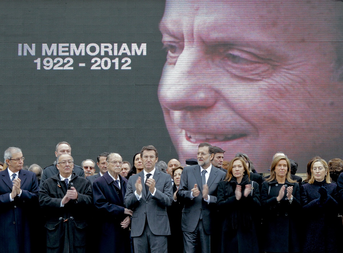 Imagen de archivo del funeral de Manuel Fraga, hace ahora una década. EFE/Lavandeira jr