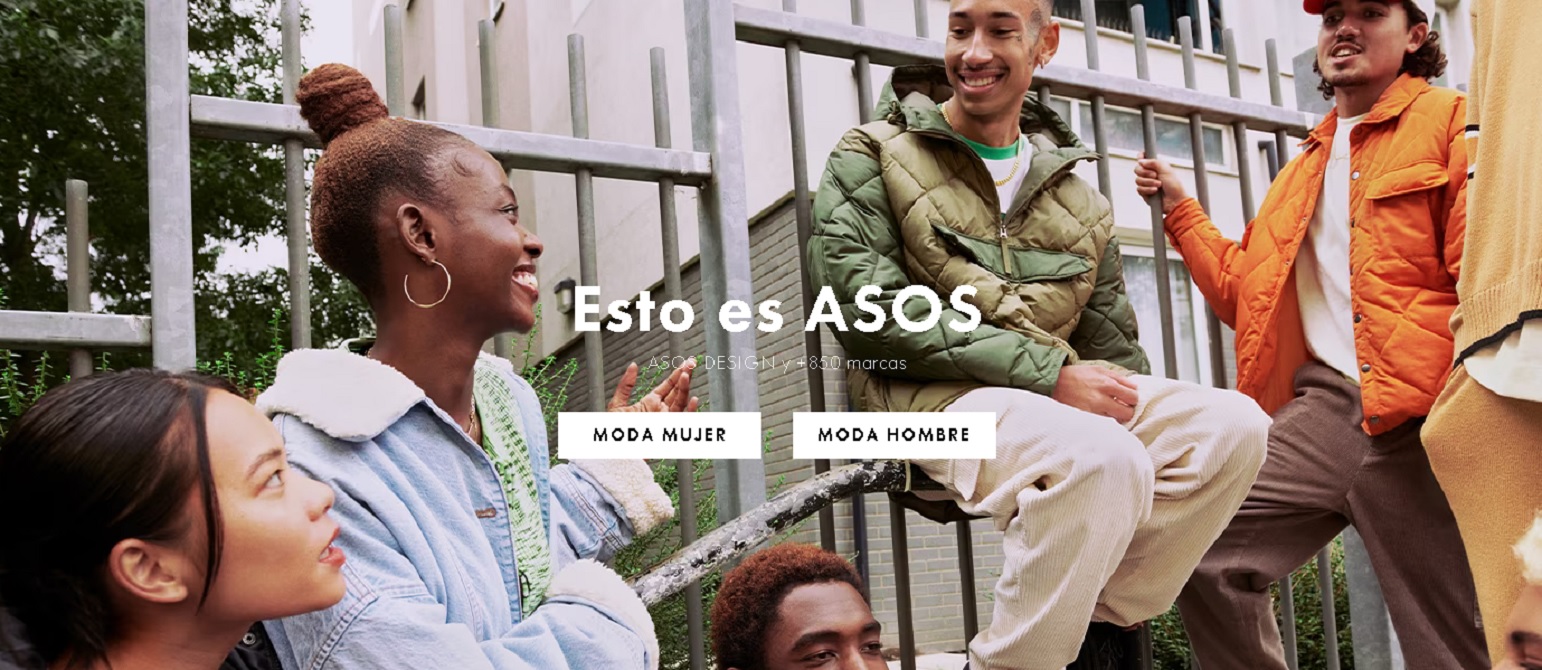 Imagen del ecommerce de Asos